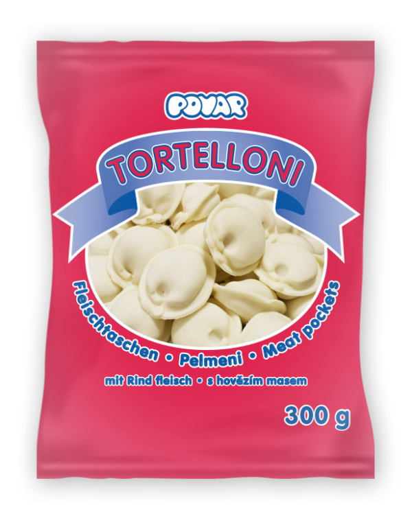 Tortelloni plněné hovězím a vepřovým masem 300g