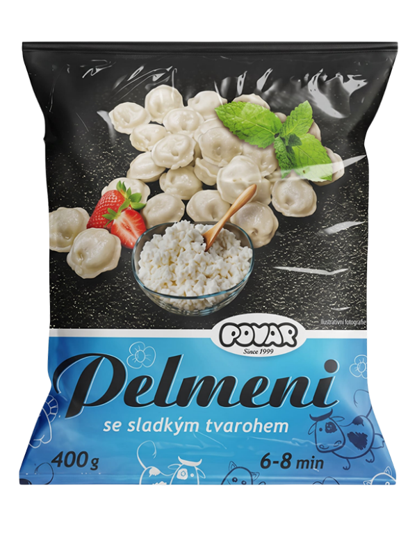 Pelmeně plněné sladkým tvarohem 400g